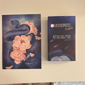 Moonsprites Oracle Deck with guidebook and swag postcard